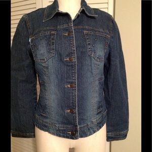 Women's Duflex blue denim jean Jacket used size S